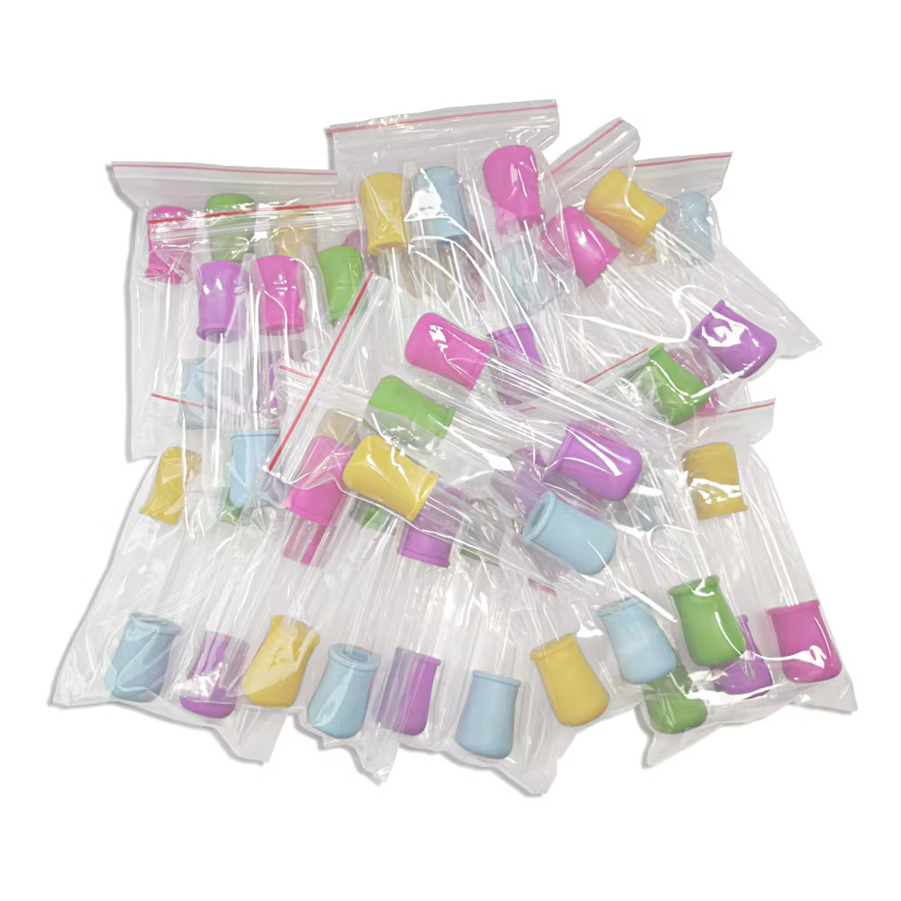 5pc Random Medicine Silicone and Plastic Pipettes Eye Dropper with Bulb Tip 5ml