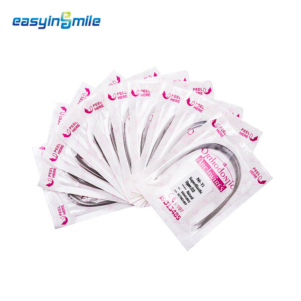 Dental Orthodontic NITI Arch Wires Braces Teeth Wire 12/14/16 10 bag Easyinsmile