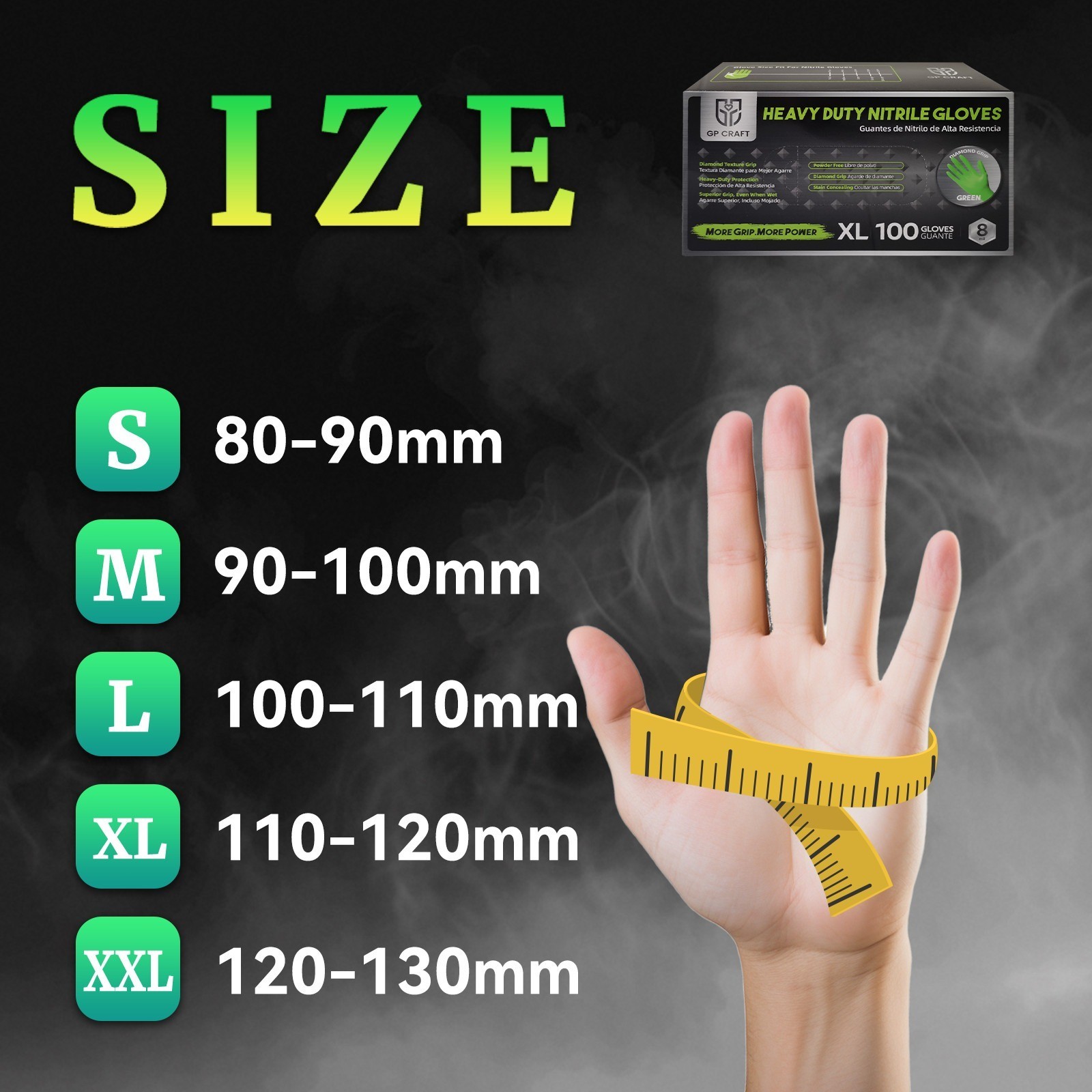Heavy Duty Nitrile Gloves 8 Mil Large Latex-Free | 1000ct Case