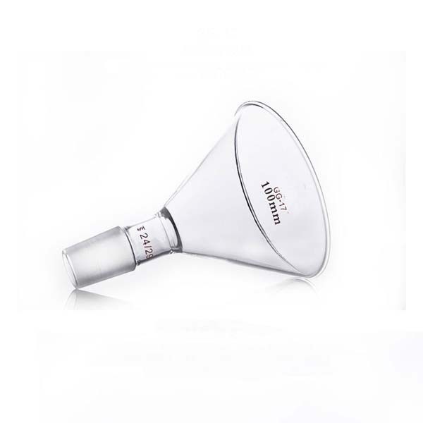 50mm-150mm Glass Funnel with Standard Joint Transparent Laboratory Glassware