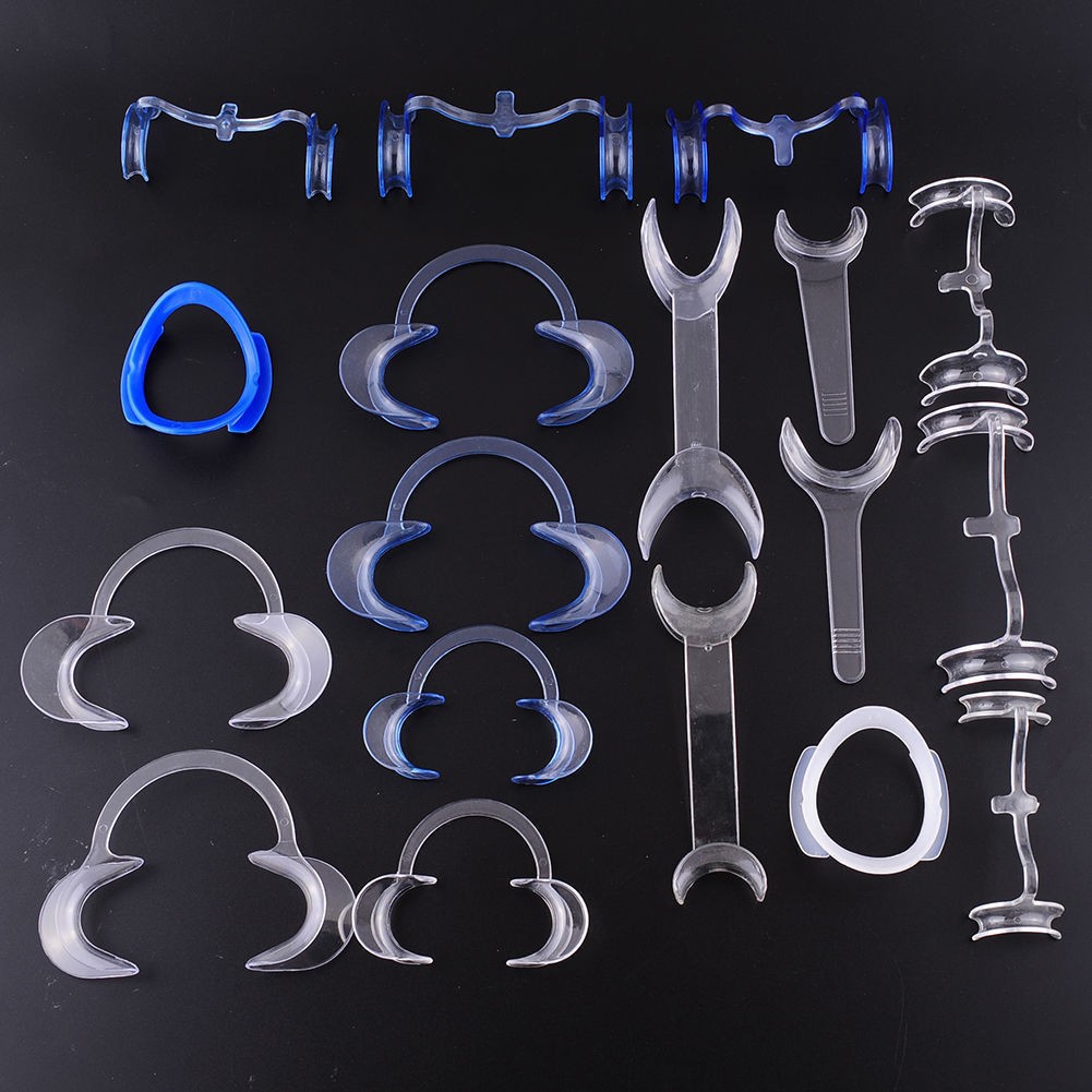 18 Pcs/Set Dental Intraoral Cheek Lips Retractor Mouth Opener All Types W/T/O/C