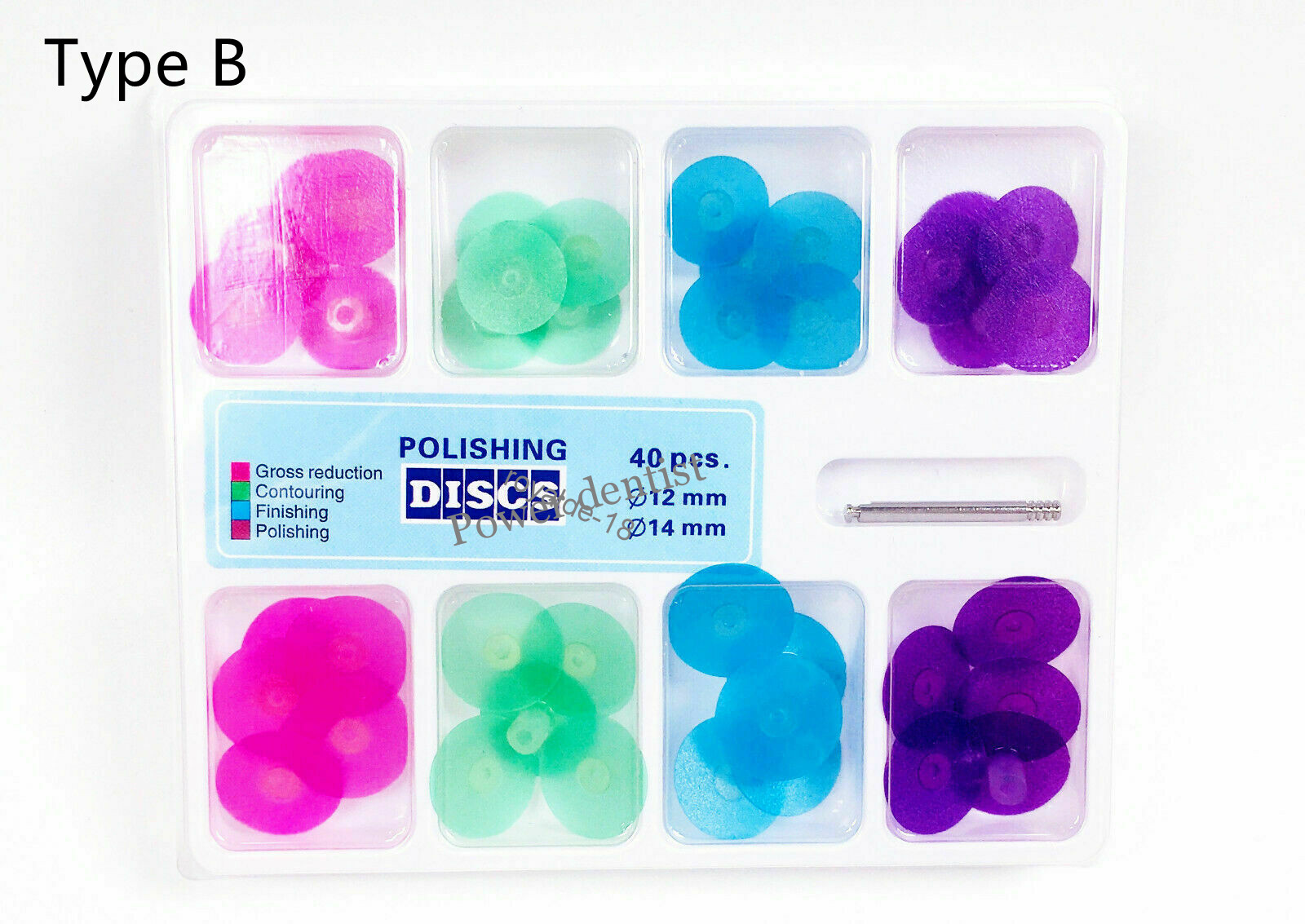 1Box Dental Microdont Rubber Polisher Kit Polidont Composite Polishing Disc