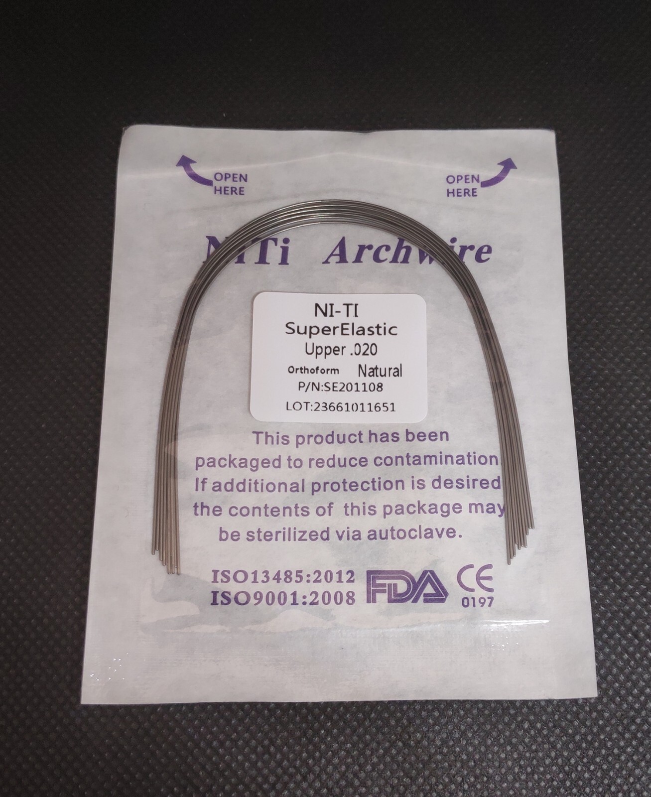 10Packs Dental Super Elastic/Stainless Steel/Thermal Activated Round Arch Wires