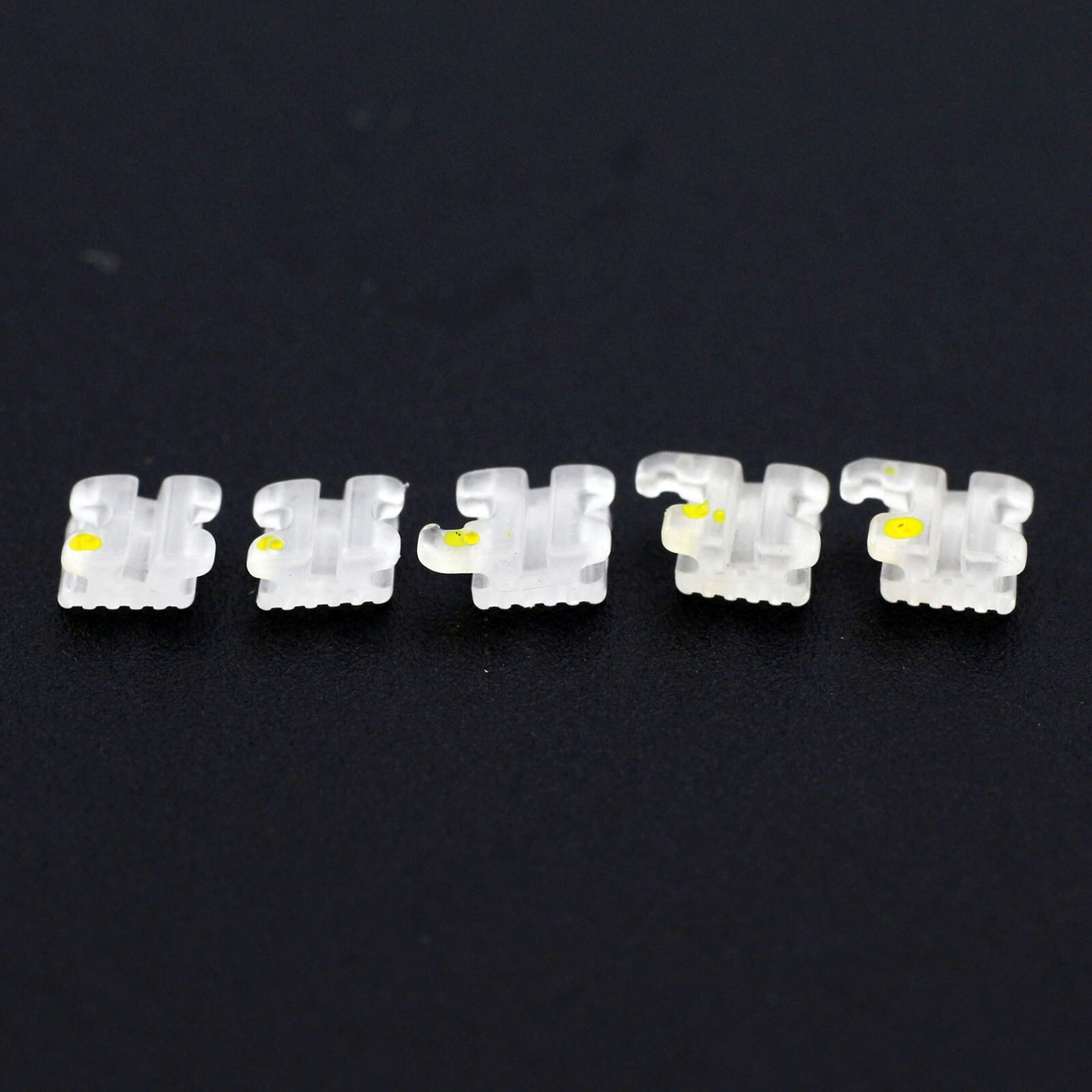 Dental Orthodontic Ceramic Brackets Clear Braces Elegan I MBT Roth 022 345 5-5