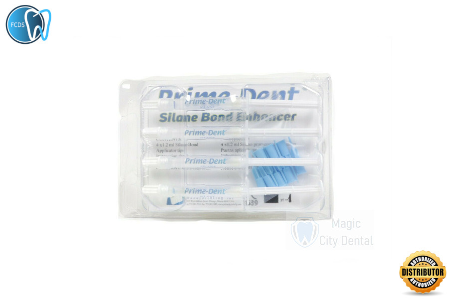 Prime-Dent Dental Silane Bond Enhancer 4 Syringe Kit with Tips 008-SBE