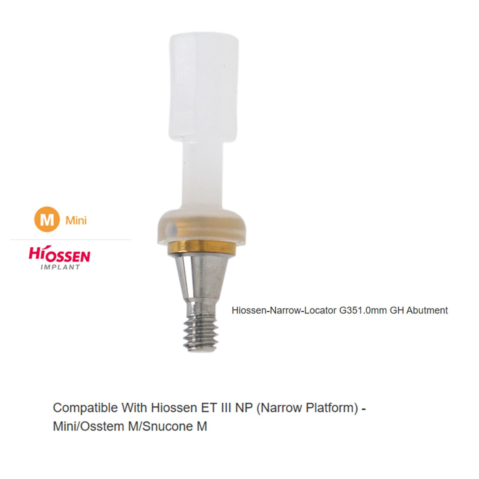 US Mini Platform ZEST Locator Legacy Abutment For Hiossen ET Implant Overdenture