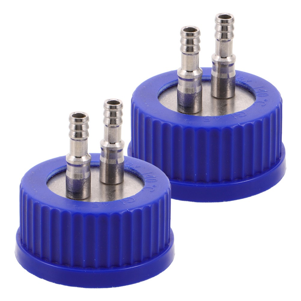 2pcs Mushroom Growing Cap for GL45 Culture Bottles, Reagent Bottle Filling Cap