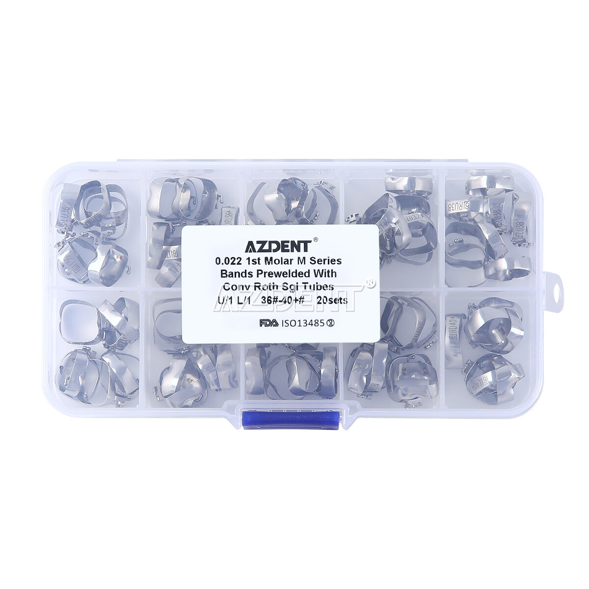 Dental Orthodontic Bands Buccal Tube 1st Molar MBT/Roth.022 Convertible/Non-Con