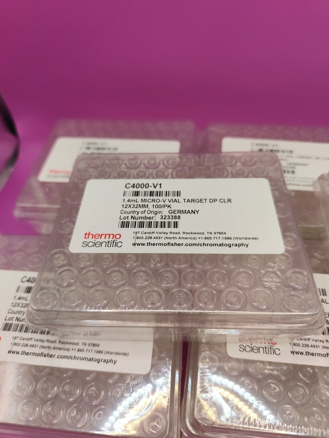 Thermo Scientific 9mm Clear Glass Screw Thread Vials C4000V1 Pack Of 100