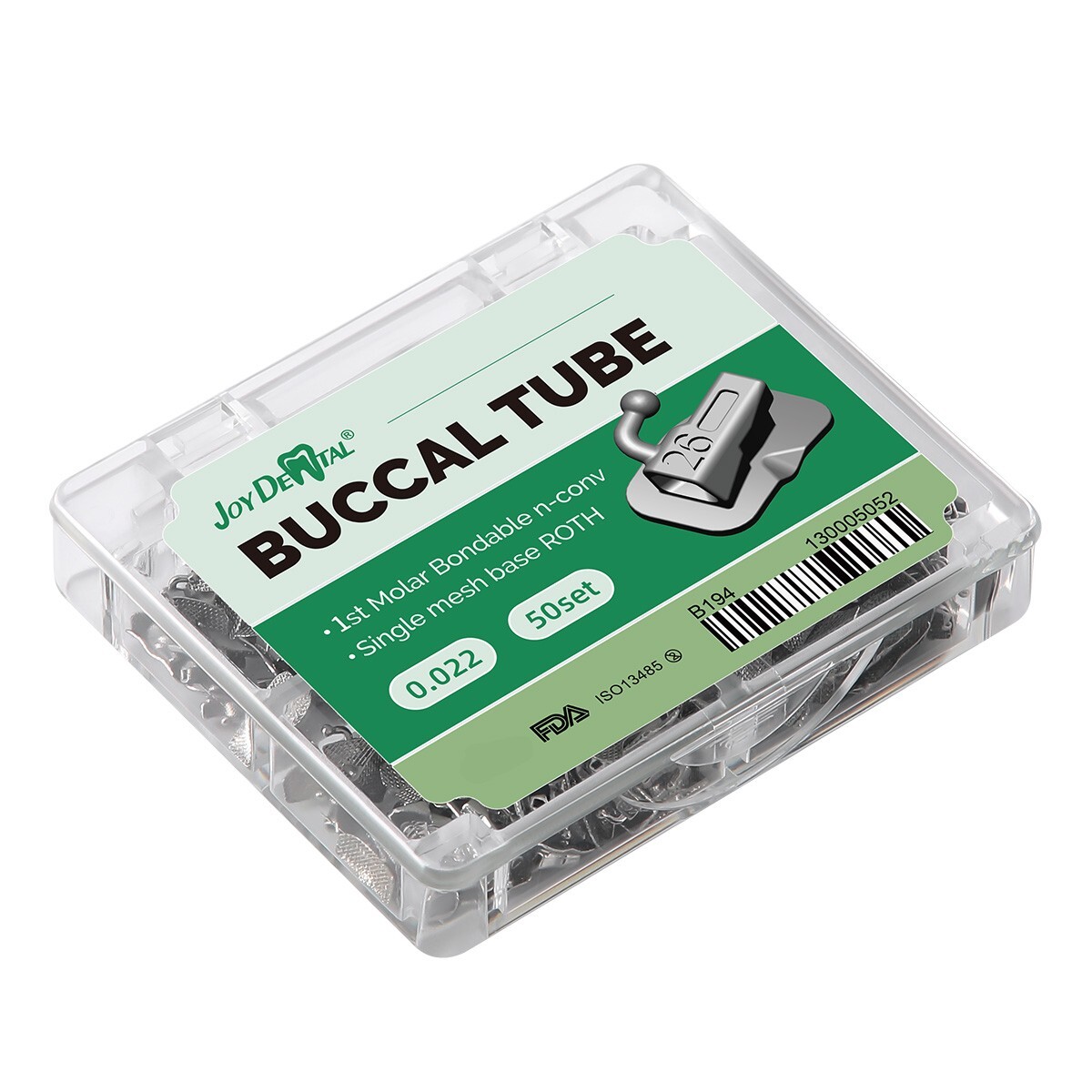 Dental Ortodoncia Tubos bucales de Roth 022 1er Molar Bondable Non-Convertible