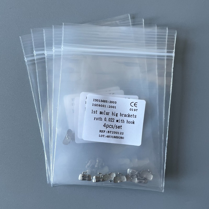 5Kits Dental 1st Brackets Molar Wide Big Bracket Orthodontic Roth MBT Edg 022 H