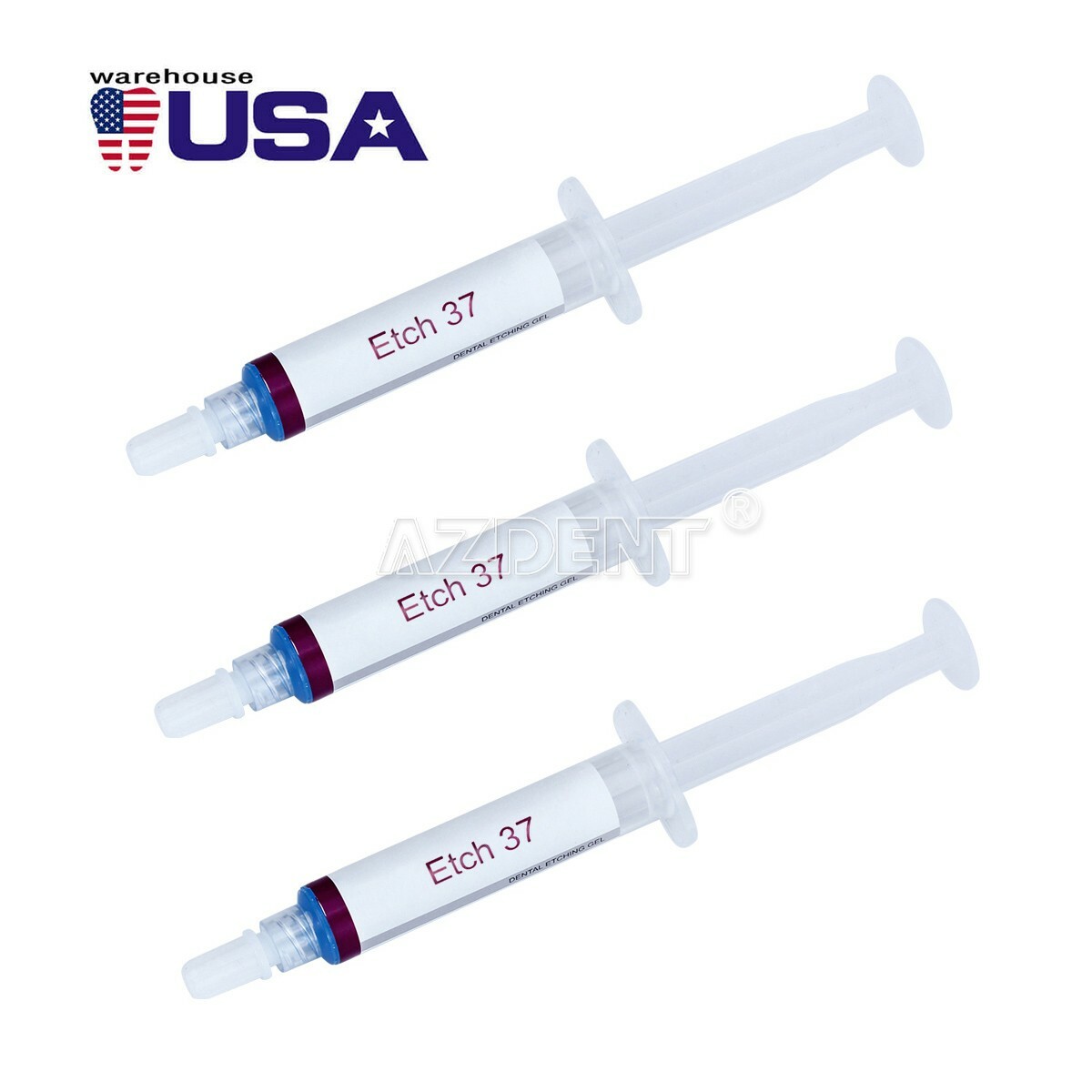 Dentex Dental Acid Etching Gel 37% 5 ml/syringe DX Etch 37