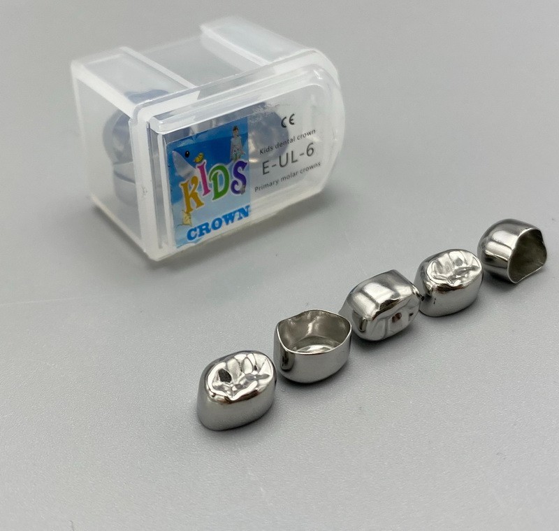 Dental Kids Crown stainless steel Primary Molar Pediatric Crowns Kit 48Sizes USA