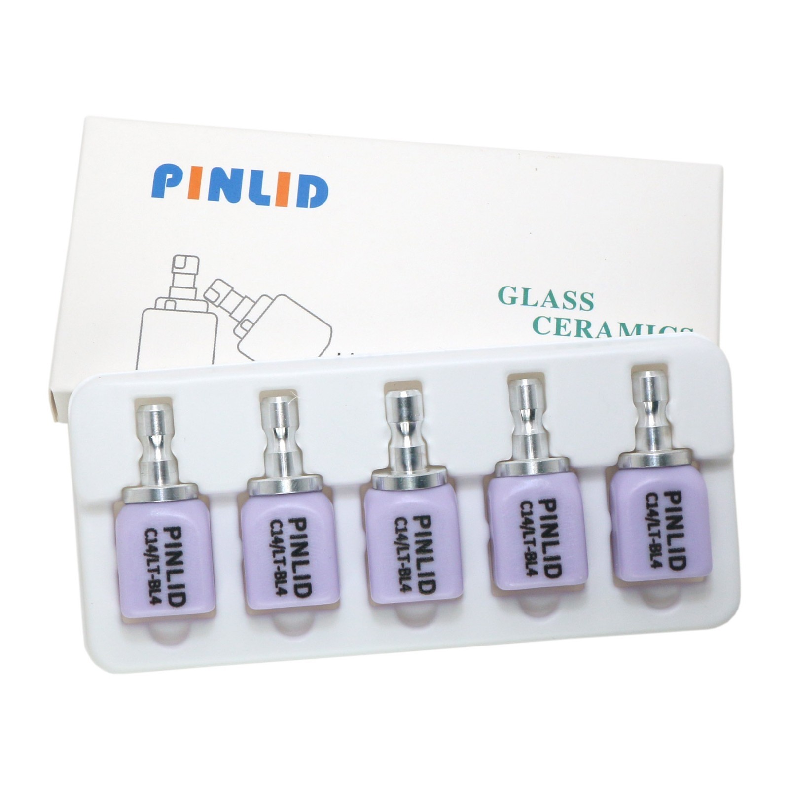 Dental Emax CAD/CAM Cerec Blocks Glass Ceramic Lithium Dislicate Block HT/LT C14