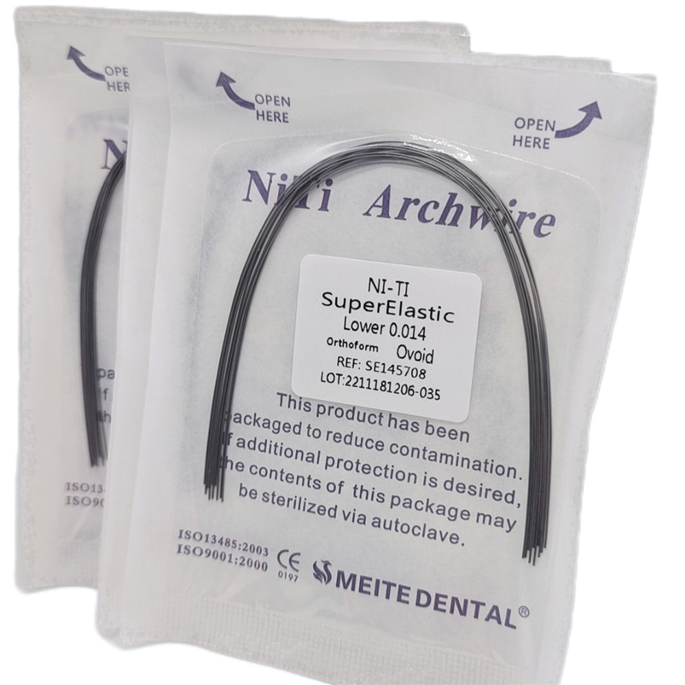 50 Packs Dental Orthodontic Super Elastic Wire Niti Round Arch Wires Ovoid Form