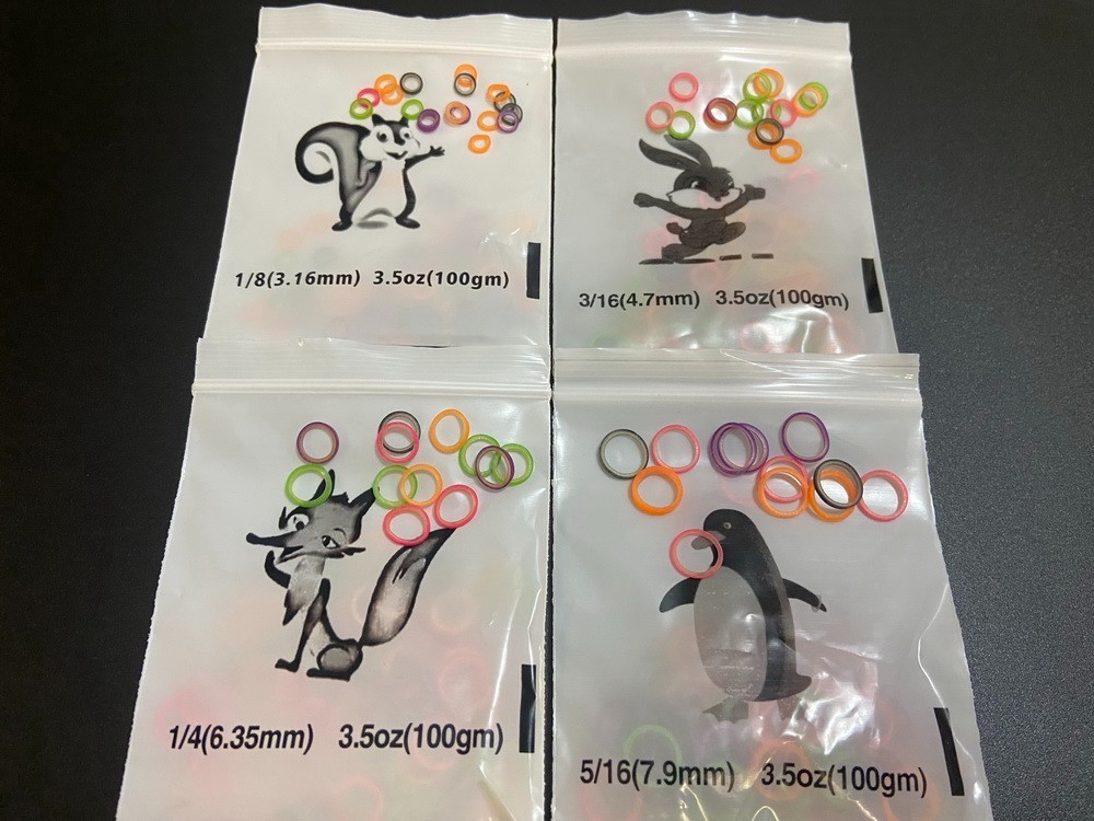 Dental Orthodontic Rubber Bands Elastic Braces 2.5/3.5/4.5/6.5oz Colorful