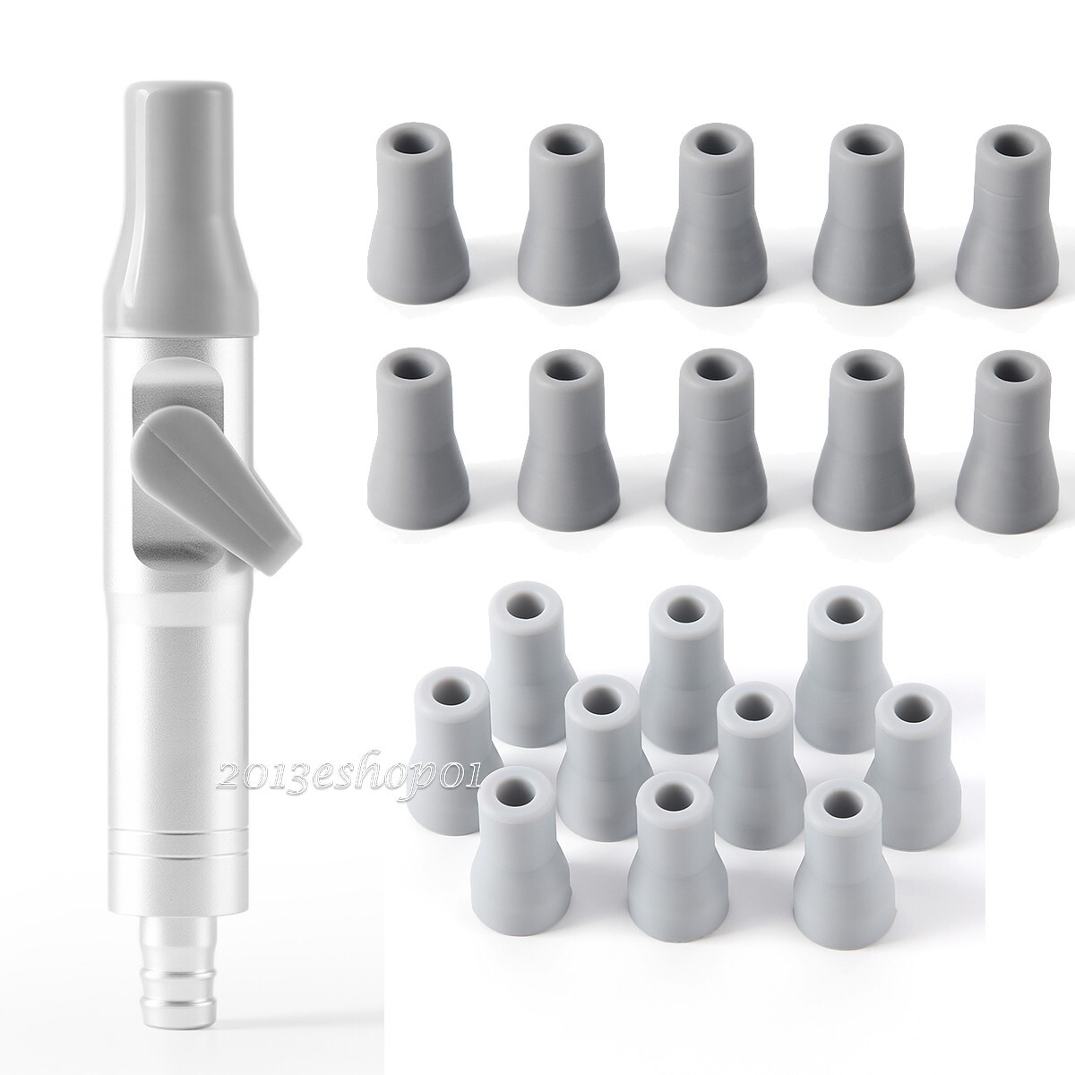 Dental Chair Saliva Ejector Strong /Weak Suction Rubber Snap Tip Adapter/ Handle