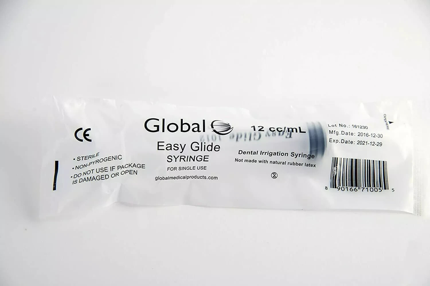 Curved Tip 12cc Oral Irrigation Syringes Disposable Dental Utility (Choose Qty)