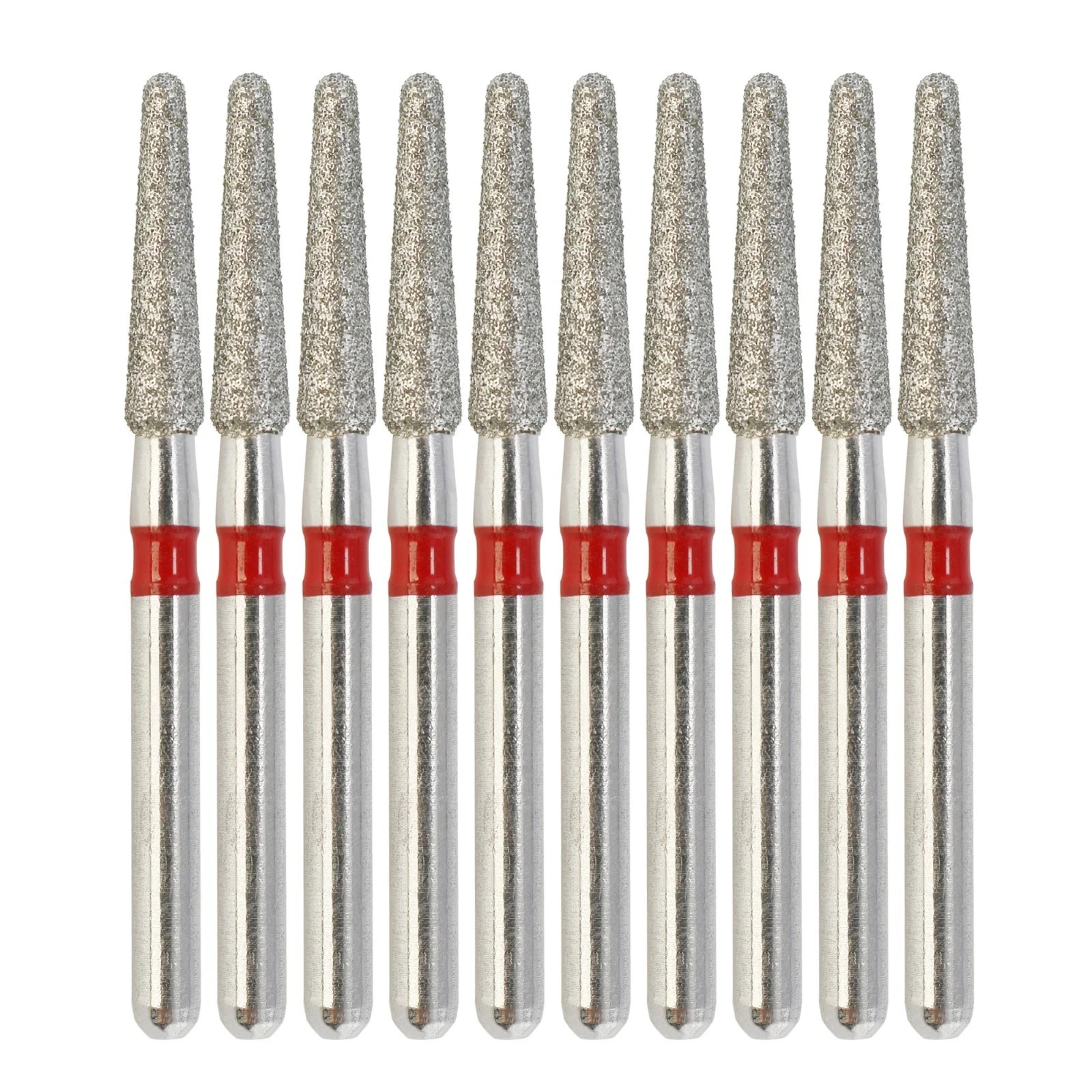 Multi-Use Dental Diamond Burs Round End Taper FG 856/018F Fine Grit High Speed
