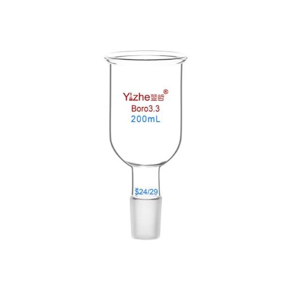 Lab Glassware: 50ml-1000ml Cylindrical Glass Funnel with PTFE Piston