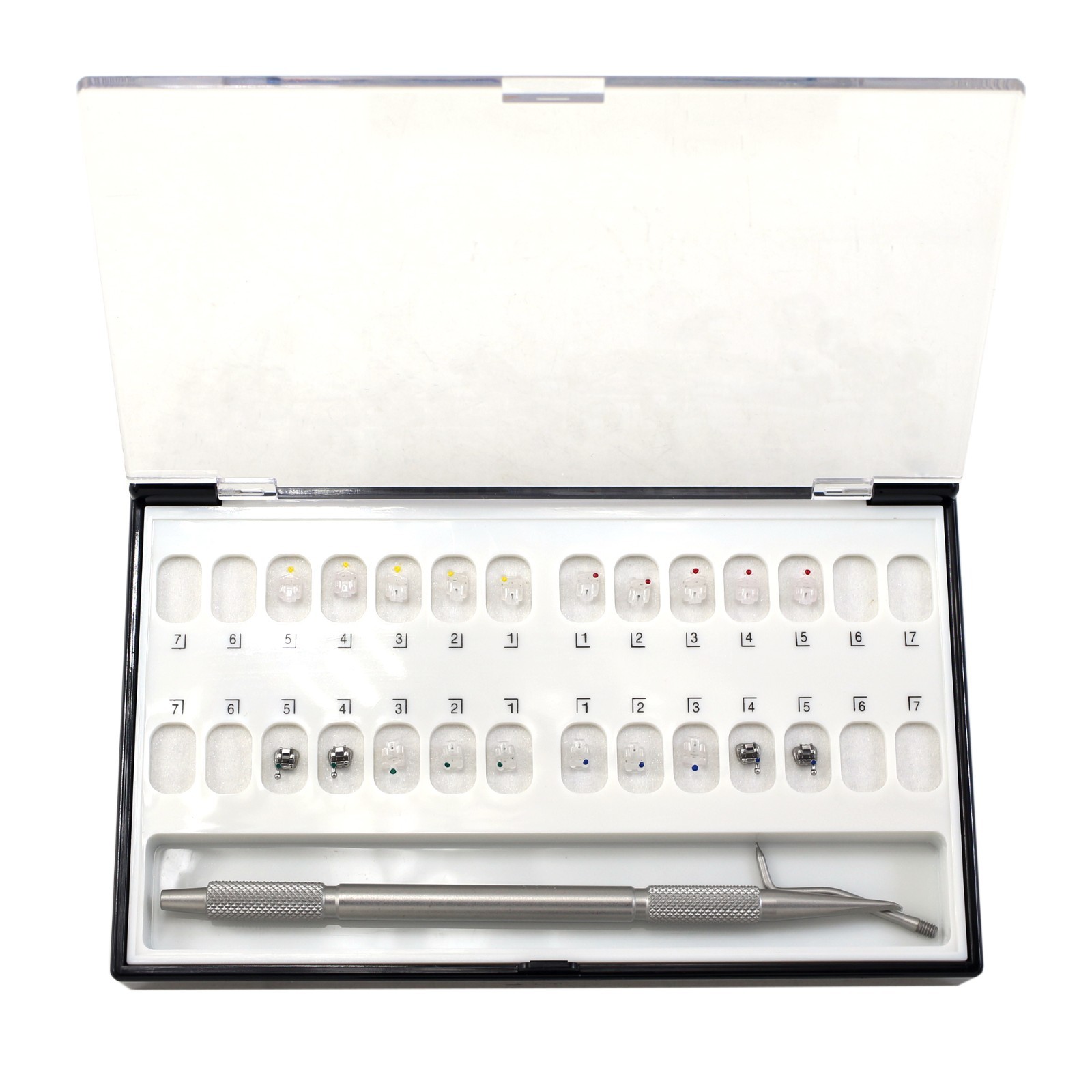 Dental Orthodontic Brackets Self Ligating Ceramic Braces Roth MBT Empower Clear