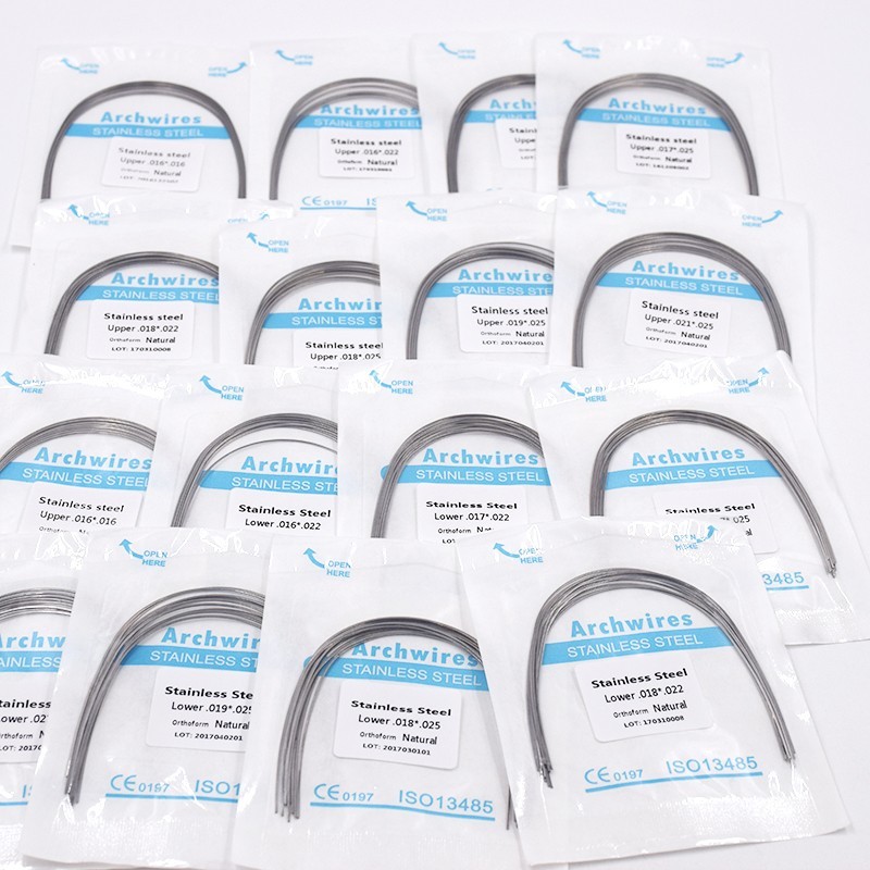 Dental Stainless Steel Arch Wire Round/Rectangular Ovoid/Natural/Square Form