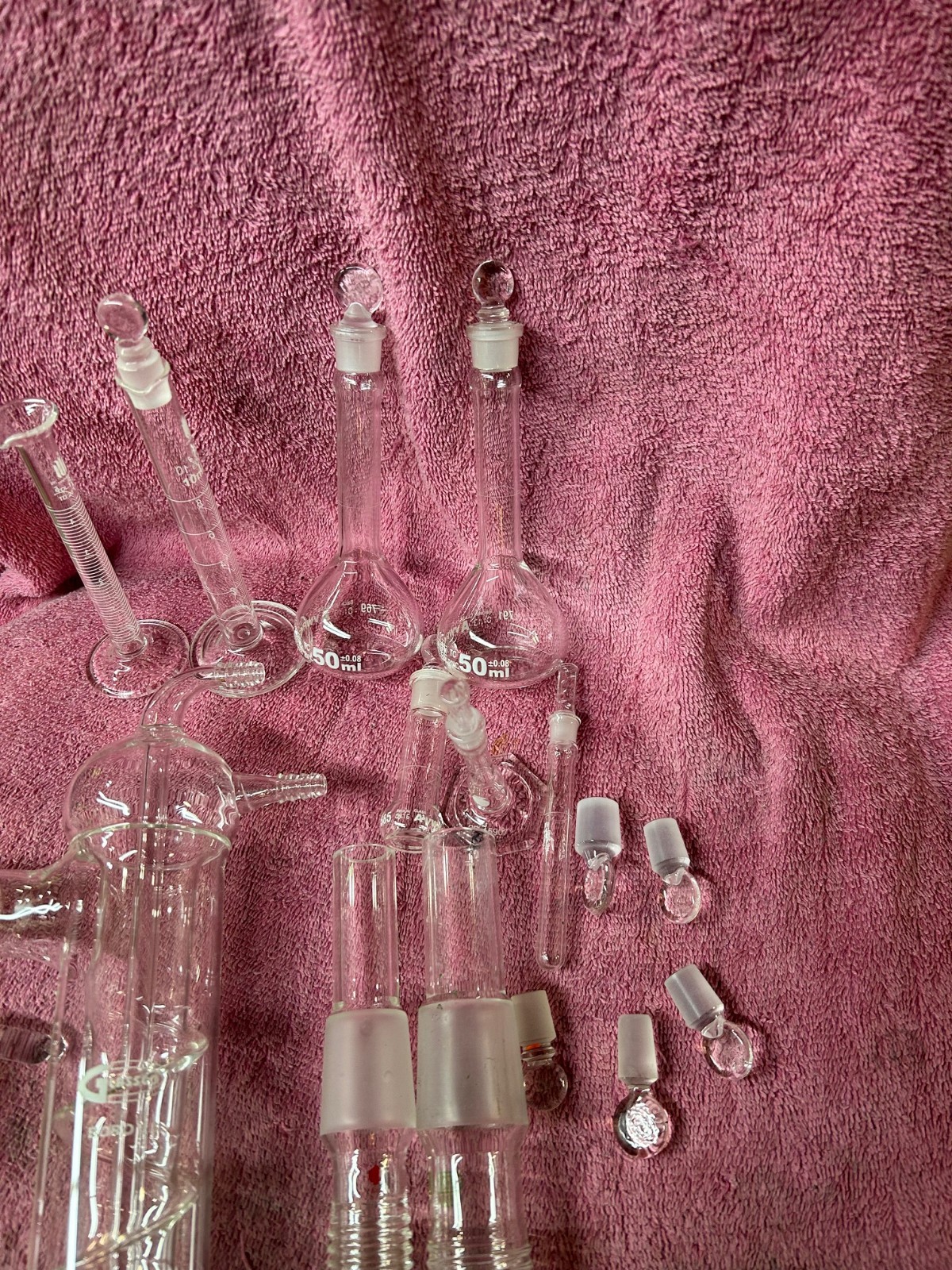 Lot of Chemistry Laboratory Glassware Science Lab Glass Equipment Labware Lab