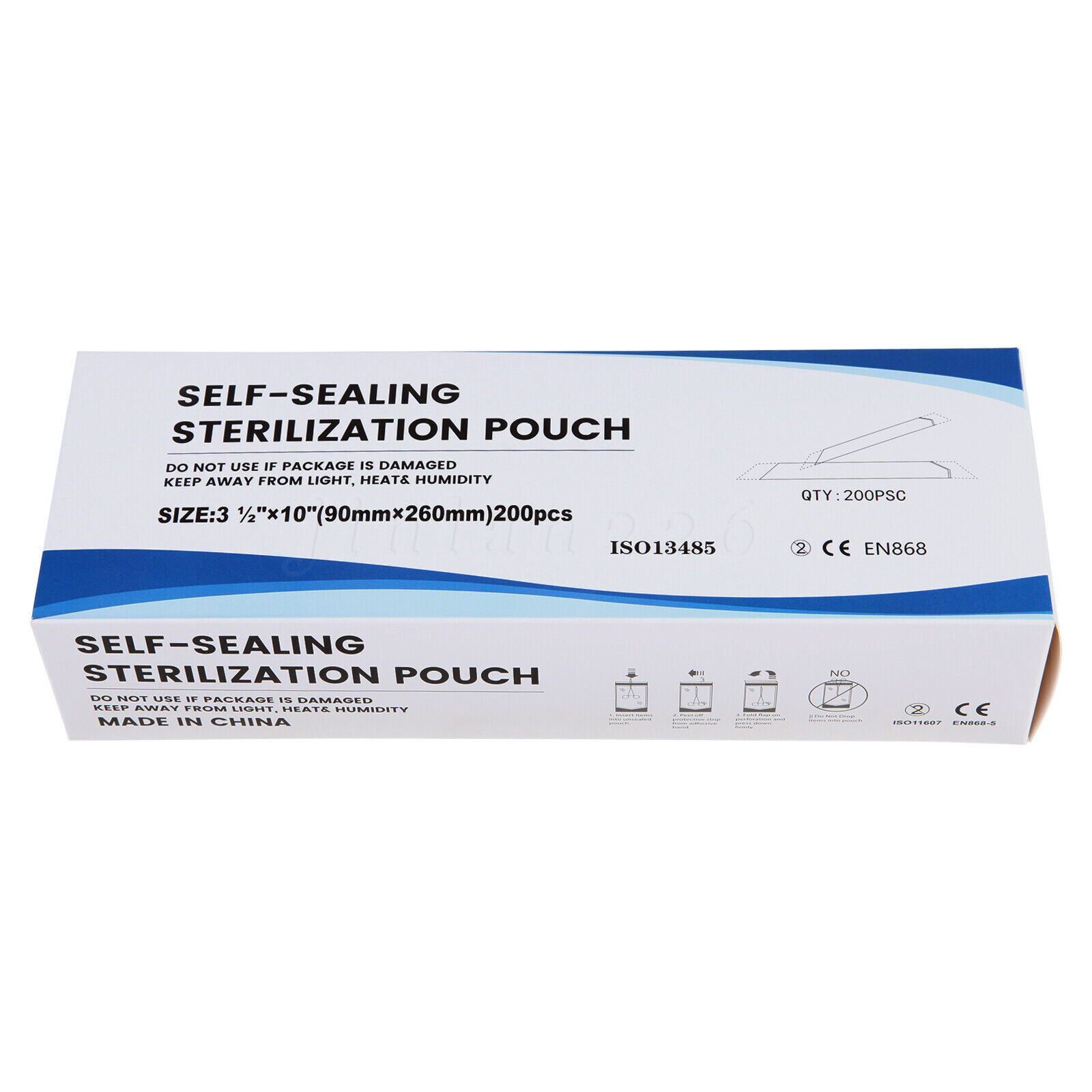 Self Sterilization Pouches Autoclave Sterilizer Bags Dental Medical Tattoo Nail