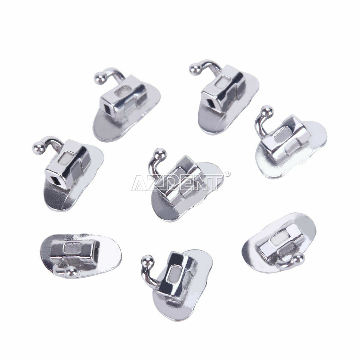 AZDENT Dental Orthodontic Buccal Tubes 1st 2nd Molar Tube Roth MBT 022 Bondable