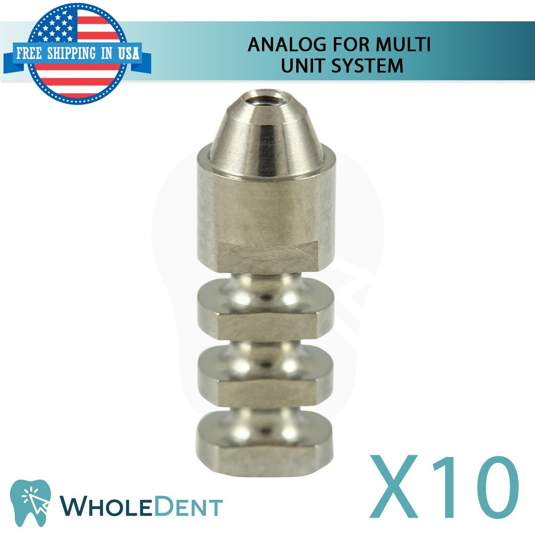 10x Analog For Straight And Angulated Multi Unit 1.6mm Abutment Dental