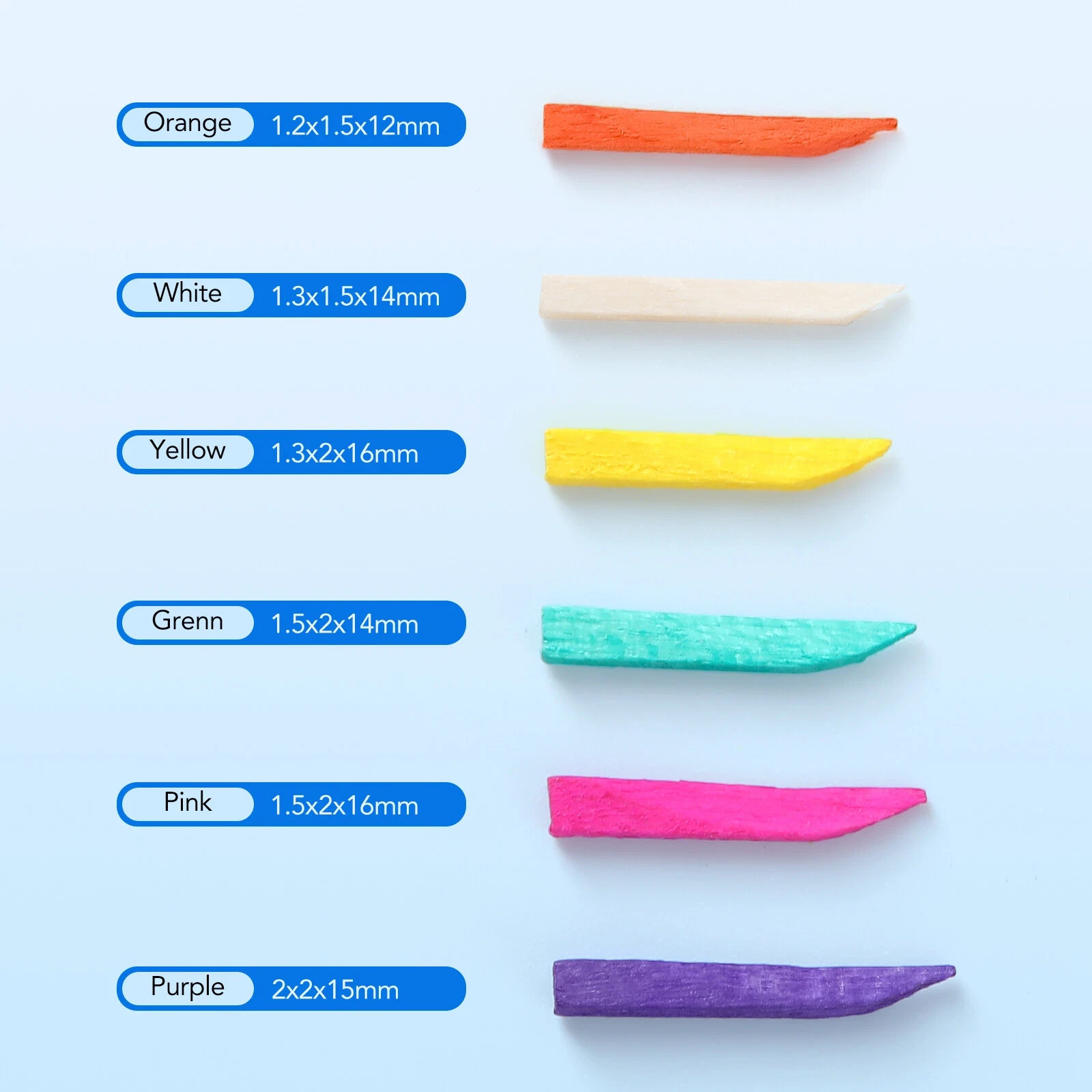 100pcs/box Dental Disposable Wooden Hole Interdental Composite Diastema Wedges