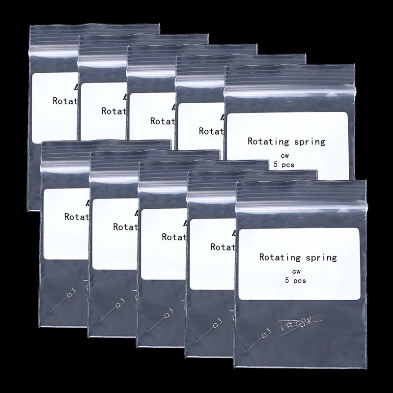 10 Pcs/Bag Dental Lab Ortho Rotating Springs Uprighting Square Wire CW/CCW Tool