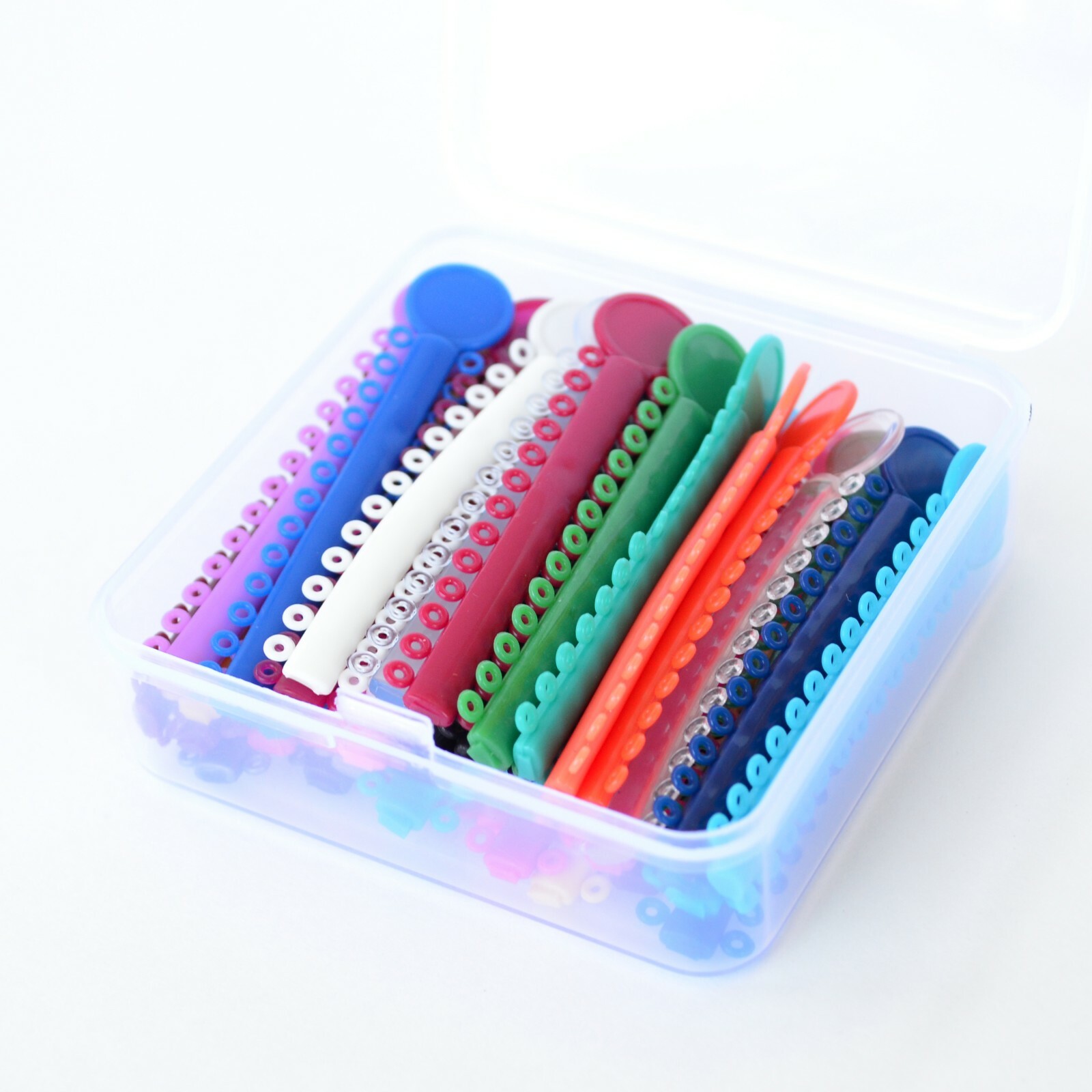 J&J Ortho™ Orthodontic Dental Ligature Ties O-Rings Sorted Color 1040pcs/Pack