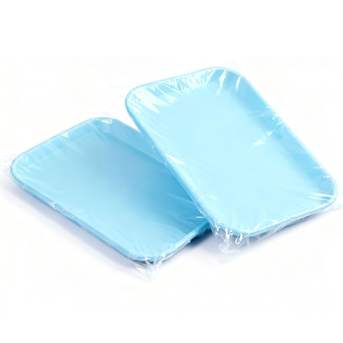 500Pcs/box Dental Tray Covers Disposable Plastic Protective Transparent