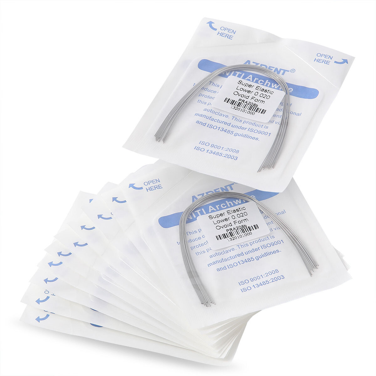 AZDENT Dental Orthodontic Super Elastic NITI Arch Wire Round Ovoid/Square/Nature