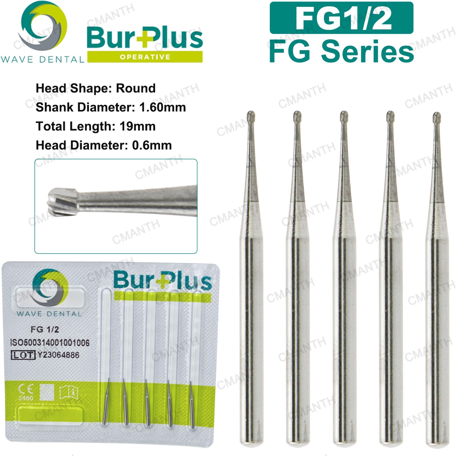 48 Types WAVE Dental Burs Tungsten Carbide Bur FG Series High Speed Drill Bits