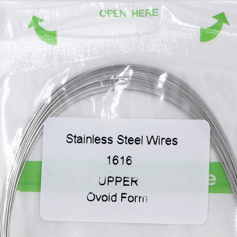 5×Dental Ortho Stainless Steel Rectangular Arch Wire Ovoid Form 16×16 Upper