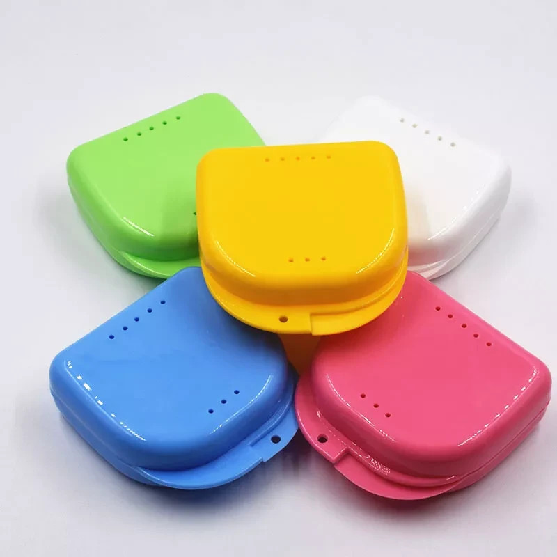 Dental Orthodontic Mouthguard Teeth Container Retainer Case Box Denture Assorted