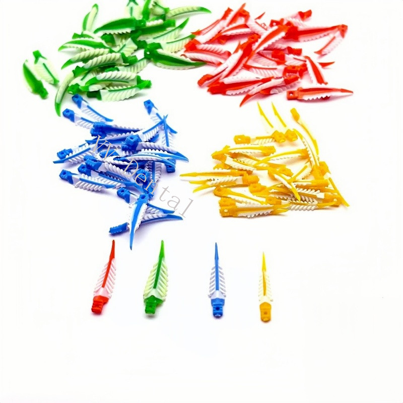 100pcs/box Mix Dental Interdental Wedges Sealing Composite Wedge Silicone