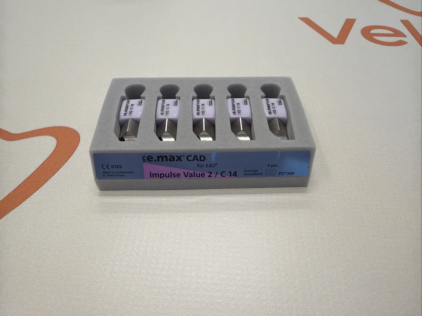 Ivoclar IPS e.max CAD Impulse Value 2 C14 Blocks – 5 Pack – E4D