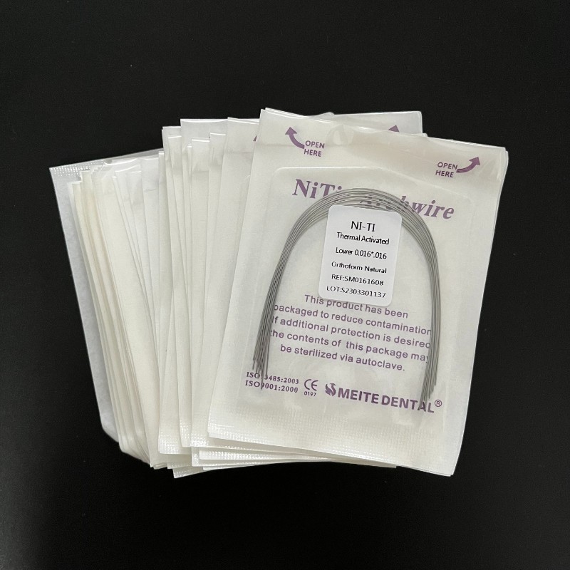 20 Packs Dental Ortho Stainless Steel/NIti Super Elastic Arch Wires Rectangular