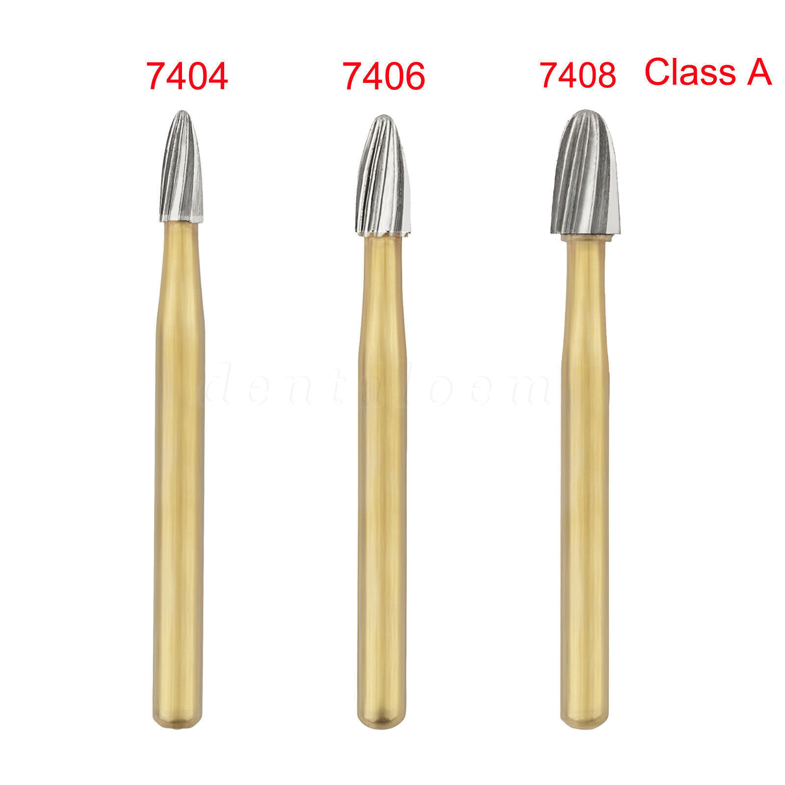 Dental Trimming/Finishing Gold FG Burs Tungsten Carbide High Speed SANDENT