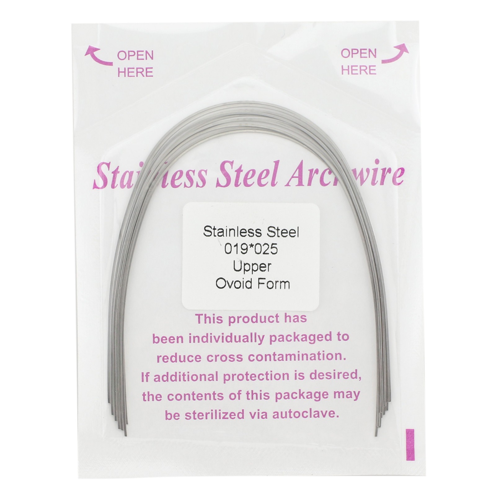 Dental Orthodontic Stainless Steel Arch Wire Rectangular Archwire Ovoid Natural