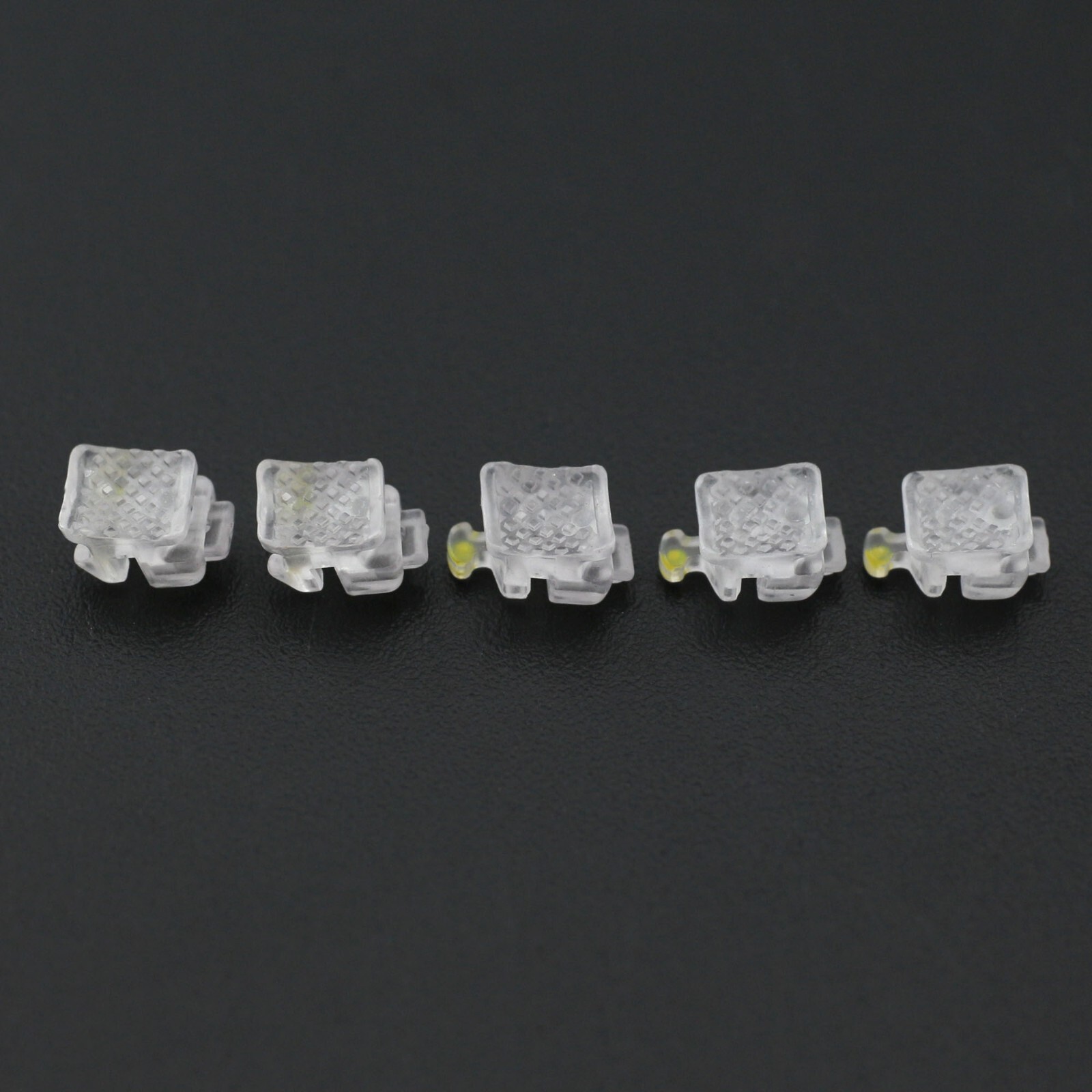 Dental Orthodontic Self Ligating Ceramic Brackets Roth MBT 022 345 Hooks 5-5