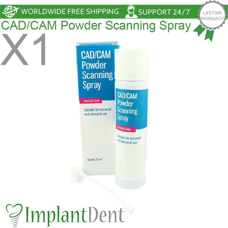 CAD/CAM Powder Scanning Spray Dental Intraoral Scan 75ml Digital Lab Die Stone