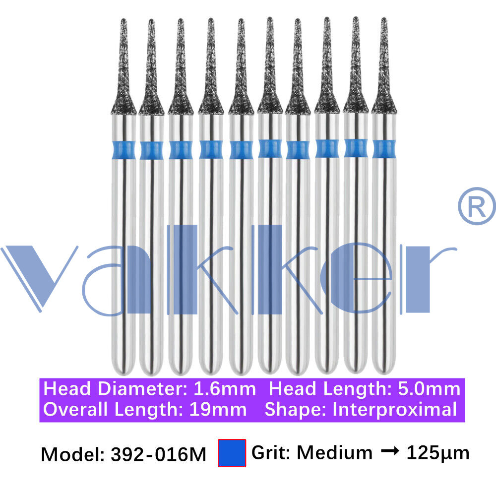 10 Burs Diamond Burs FG Interproximal Gross Reduction Super Fine Medium Coarse
