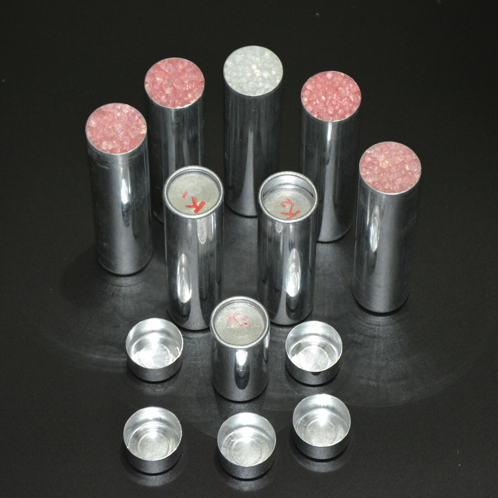 10Pcs OD25.5mm Dental Materials Denture Flexible Acrylic Cartridges