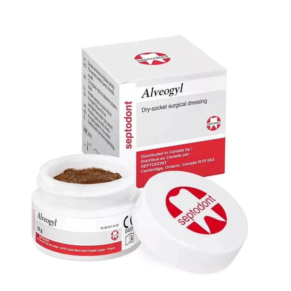 Dental ALVEOGYL Rapid Relief Paste for Dry Socket Treatment 10gm Jar