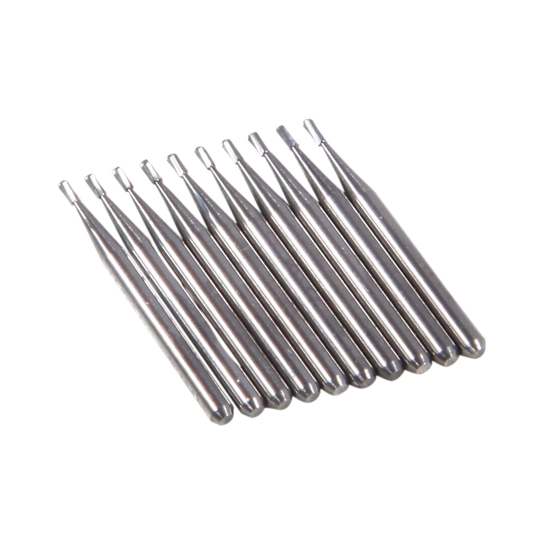 10 Pcs Dental Carbide Burs Pear-Shaped Type High Speed Tungsten Steel Bur FG329