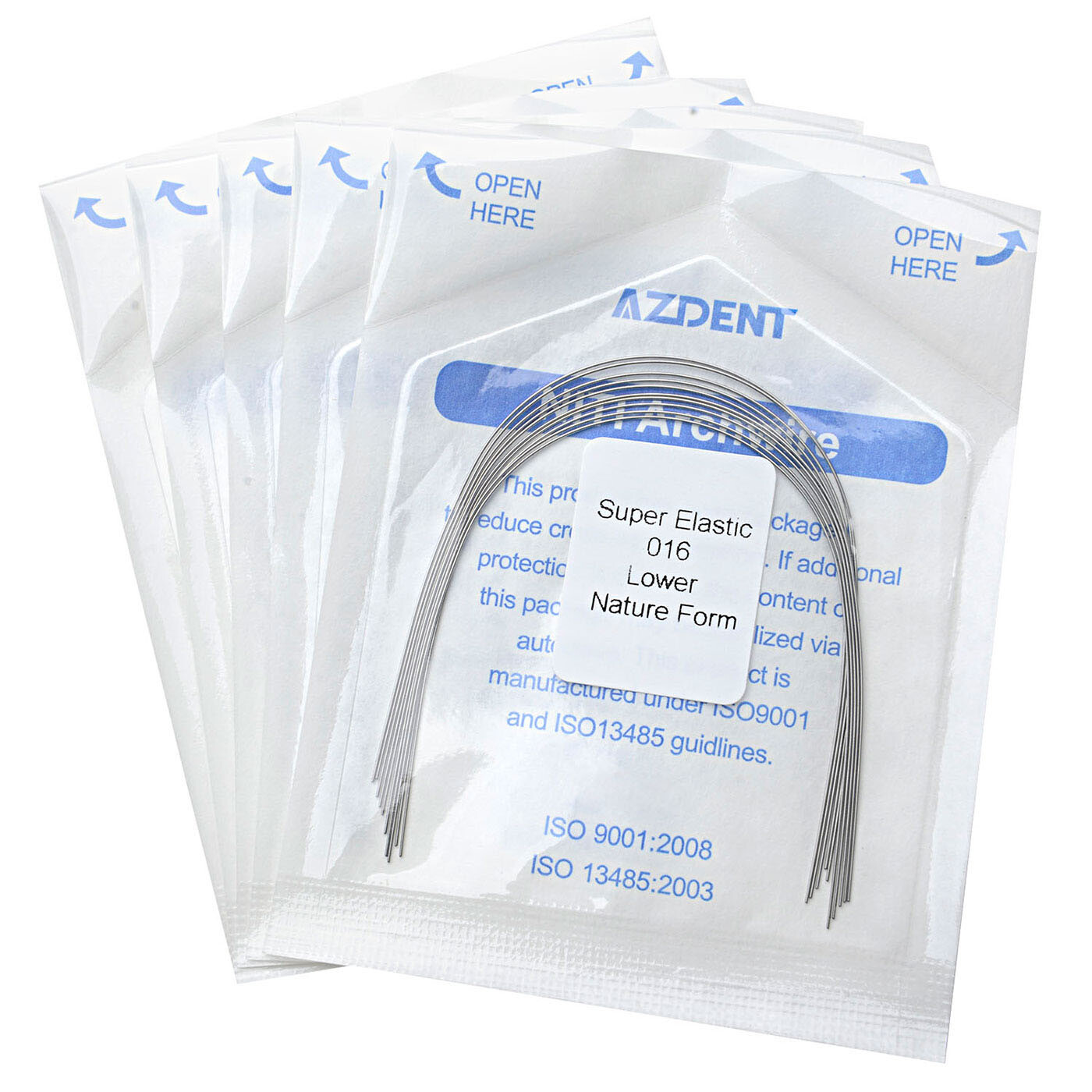 Dental Orthodontic Super Elastic NITI Arch Wire Round Ovoid/Square/Natural